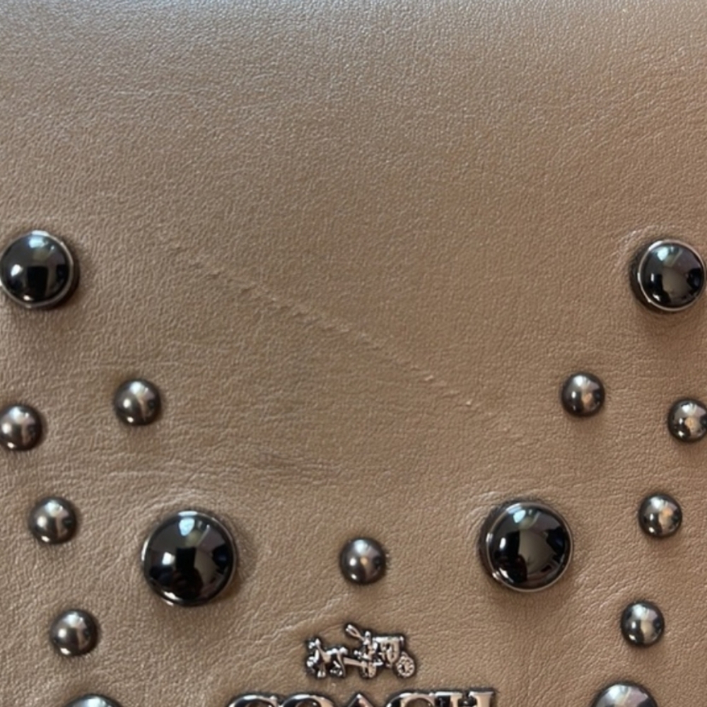 Coach Western Rivets foldover Crossbody Clutch - Picture 4 of 5